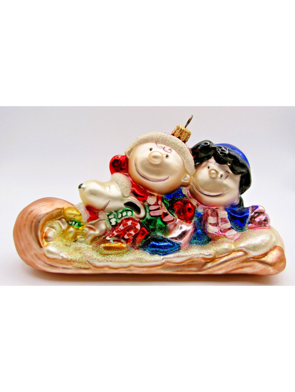 Kurt S. Adler Komozja Polonaise Peanuts on Toboggan Ornament with Box